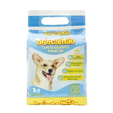 Tapete Higiênico Premium para Cães 06 unidades 60 x 55 Brincalhão