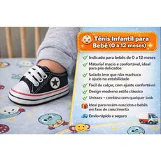 Tênis para bebê Unisex casual