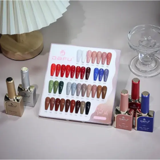Esmalte em Gel Dafu Sem TPO e Hema 12ml |  Coleção Glamour | Camada Única - 38 Cores