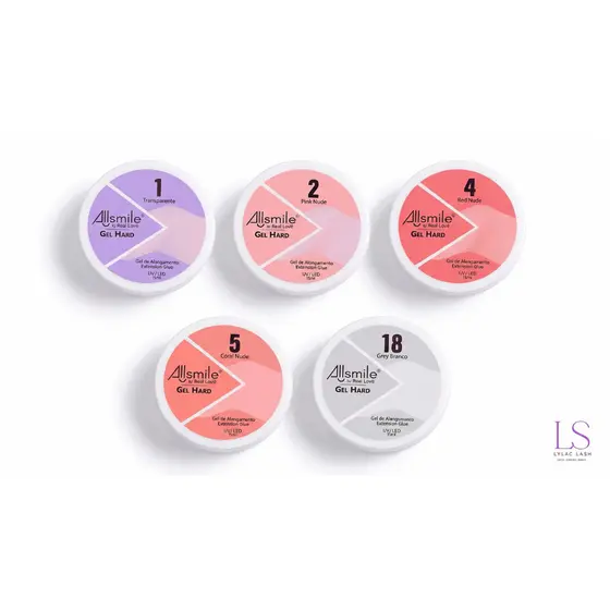 Gel Hard AllSmile Sem Hema e TPO Para Modelagem Unha Gel Uv/Led 15ml - Real Love
