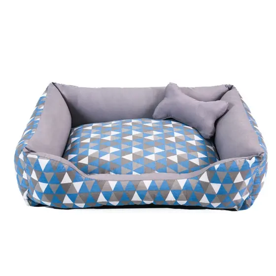 Caminha Para Cachorro ou Gato M 60x50 Geométrico + Ossinho Lavavel Fundo Impermeavel