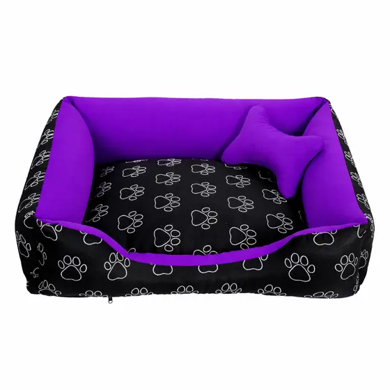 Cama Pet DOG SILICONADA MACIO Caminha de Cachorro Gato Luxo Médio Lavável Confortavel + Ossinho