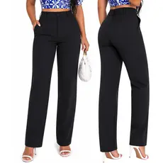 Calça Alfaiataria Feminina Tradicional Reta Social Elegante 36 ao 42 Clássica Cintura Alta Elegante Para Trabalho Chic