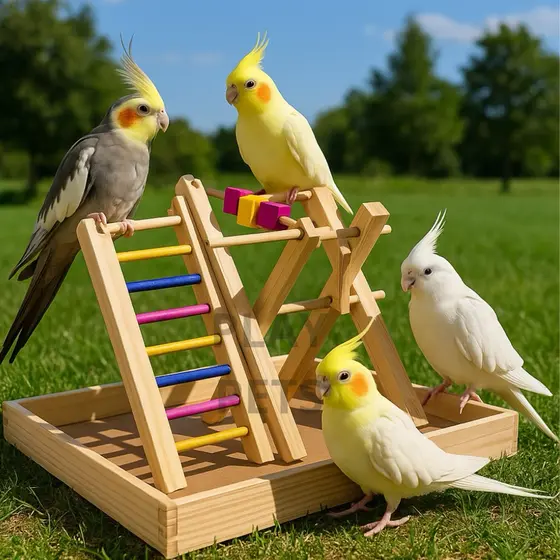 Brinquedo Playground L, Para Calopsita, Periquito, Hamster