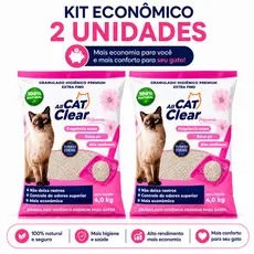 Kit 2 Areia Perfumada Granulado Higiênico Zero Odor 4kg All Cat