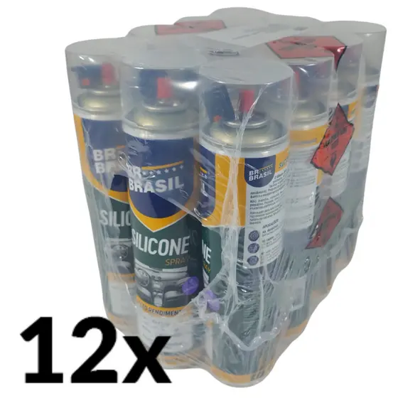 kit 12x Silicone Spray Finalizador Automotivo Perfumado fragrâncias 400ml/230ml