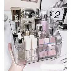 Porta Maquiagem Organizador Multiuso De Acrílico Transparente Batom Cosméticos Make