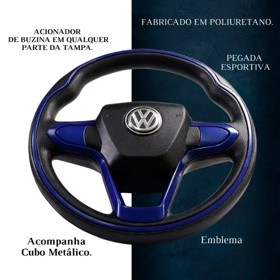 Volante Esportivo Bmw Azul Parati Saveiro Santana Gol Golf Antigo Polo Classic Bora G2 G3 G4