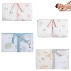Kit 02 Panos de Boca Soft Bebê C/ Prendedor de ChupetaTecido Macio Fralda 100% algodão 40cmx40cm