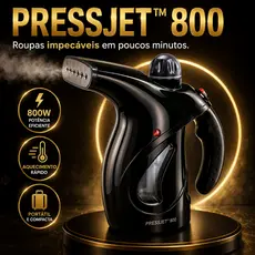 Steamer Portátil Preta Vaporizador de Roupas 800W 127V - Tira Amassados, Moderno e Pratico