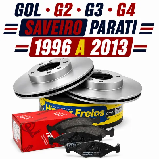 Kit Freio Disco De Freio Ventilado Gol G2 G3 G4 Saveiro Parati