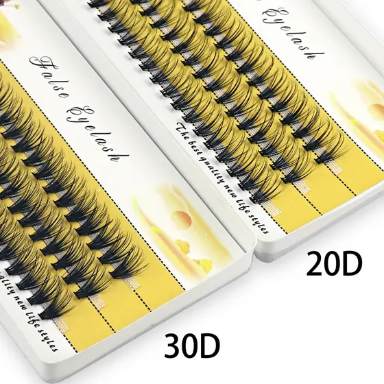 Seda tufting cílios 10D/20D/30D/40D 0.07mm C/D volume natural única tufting cílios extensões de cílios postiços extensões de cílios