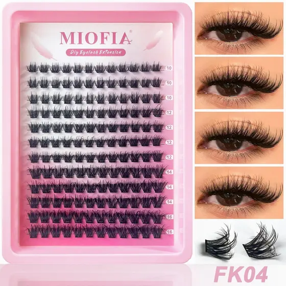 MIOFIA8-16mm, Cílios mistos segmentados, adequados para iniciantes