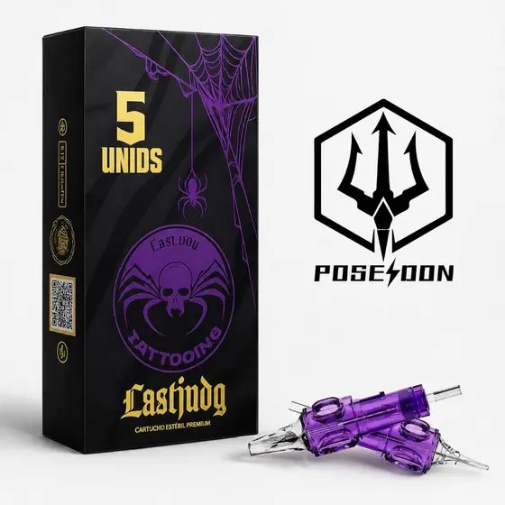 5 Unidades Cartuchos de tatuagem Universal Poseidon LastJudg RL RM RS ANVISA