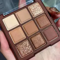 Paleta De Sombras De Chocolate-9 Tons De Marrom natural E Dourado , Com Brilho Efeitos Foscos , Maquiagem Duradoura Para