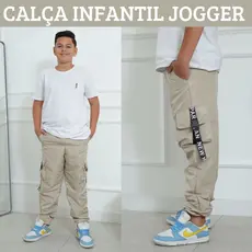 Calça Jogger Tactel Infantil Masculino Para Meninos 4 Bolsos Calça Bomber Cargo Hip Hop Tamanho 4 6 8 10 12 14 Infantil
