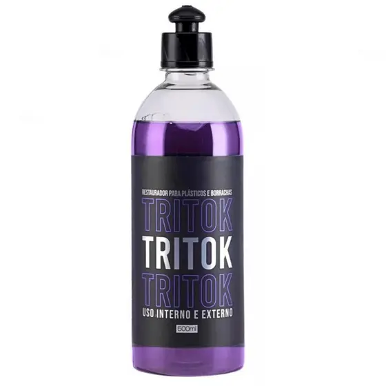 Restaurador Tritok  de Plásticos e Pneu - 3 em 1 - Restaura tudo Dentro/fora. 500ml