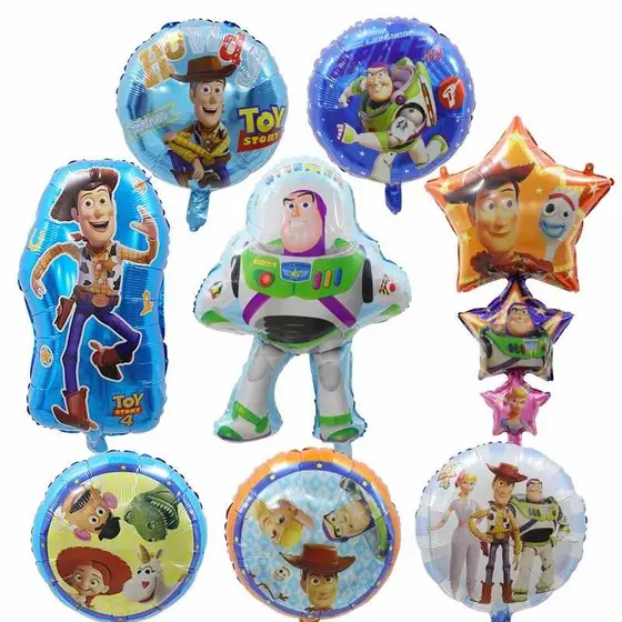 Festa de Aniversário Toy Story Balão de Alumínio/Desenho Dos Desenhos Animados Buzz Lightyear Woody Decoração