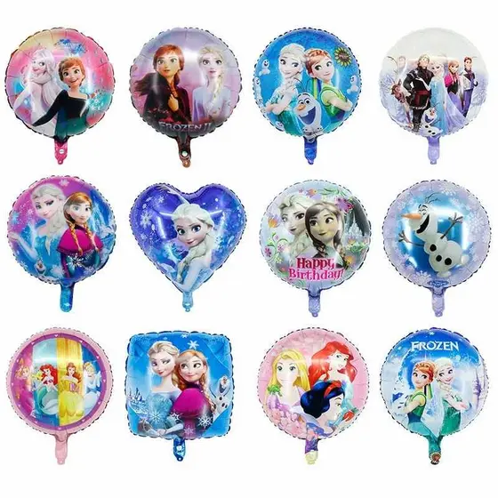 18 polegadas gelo e neve mistério balão de folha de alumínio Princesa Anna decoração de festa de aniversário