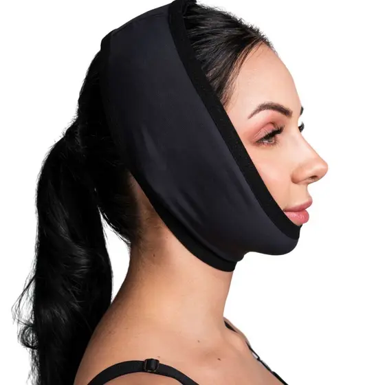 Faixa Cirúrgica Facial Mentoneira para Otoplastia, Papada e Queixo | Modeladora e Compressiva