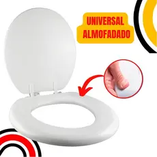 Assento Sanitário Almofadado PREMIUM Universal Tampa Privada Banheiro