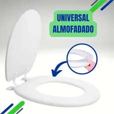 Assento Sanitário Almofadado Premium Universal – Tampa Privada para Banheiro