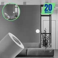 Papel Adesivo Premium Cinza  – Revestimento Texturizado para Móveis, Paredes Eletrodomésticos 5 M x 45 cm