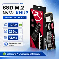 SSD Interno M.2 NVMe 2280 KNUP PCIe 3.0 128GB 256GB 512GB 3D NAND