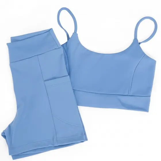 Conjunto fitness poliamida premium zero transparência confortável estiloso e resistente