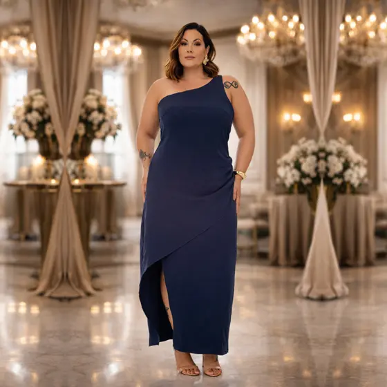 Vestido Feminino Romântico Estampa Neutra Elegante Fenda lateral Detalhe Drapeado| Tendencia Moda