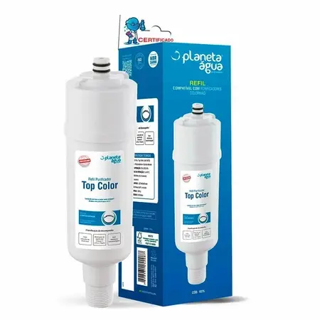 Refil Filtro Planeta Água Top Color para Purificador de Água Colormaq - Compatível
