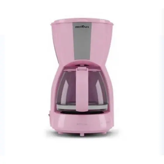 Cafeteira Britânia BCF15 Inox Rosa NOVA 15 Xícaras 800W