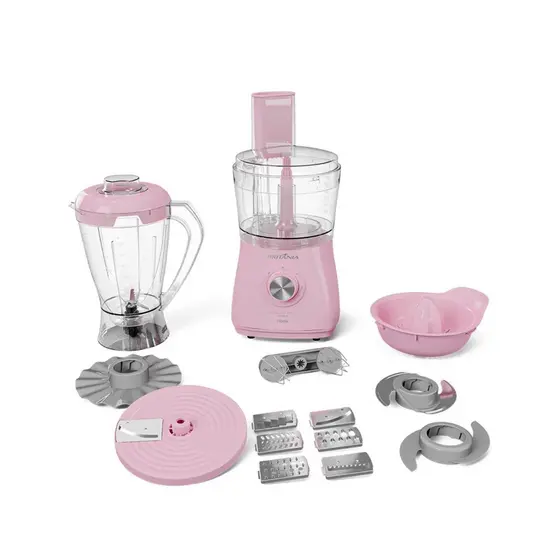Multiprocessador Britânia BMP1100RS Rosa preto vermelho 1000W lançamento