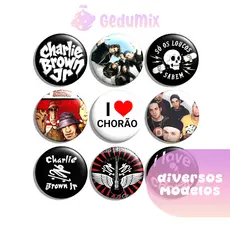KITs Bottons Broches Charlie Brown Jr & Chorão