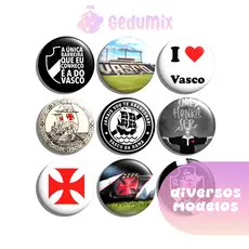 KITs Bottons Broches Time Vasco
