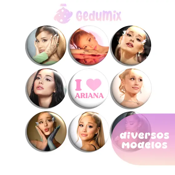 KITs Bottons Broches Ariana Grande