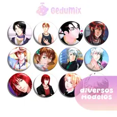 KITs Bottons Broches Amor Doce CASTIEL ARMIN KENTIN LYSANDRE NATHANIEL Aesthetic