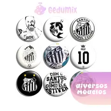 KITs Bottons Broches Time Santos Futebol Clube