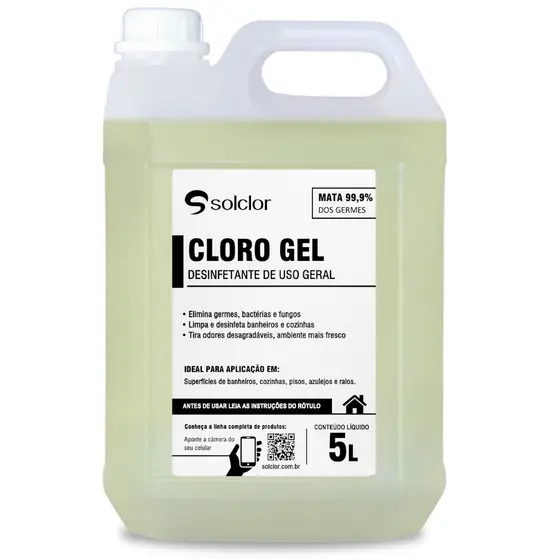 Cloro Gel Uso Geral Solclor 5L