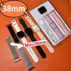Smartwatch 38mm 2-in-1 Relógio 9 mini chamada de voz de esportes relógio Gift Set feminino Relógio masculino