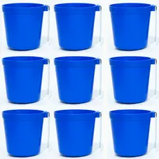 8 Canecas / Canecos azul para Galo (bebedouro e comedouro)