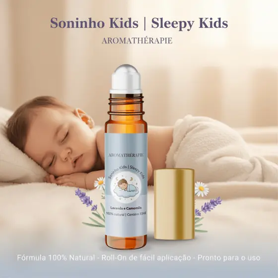 Aromaterapia Infantil Soninho Bebê Natural Blend Óleos Essenciais