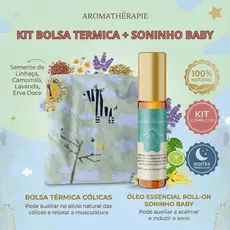 Kit Soninho Baby + Bolsa Térmica Sementes e Ervas Cólica Gases Bebê