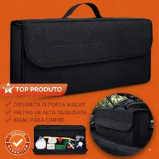 Organizador de Porta-Malas em Feltro Bem resistente  Cor PRETO – Alta Qualidade
