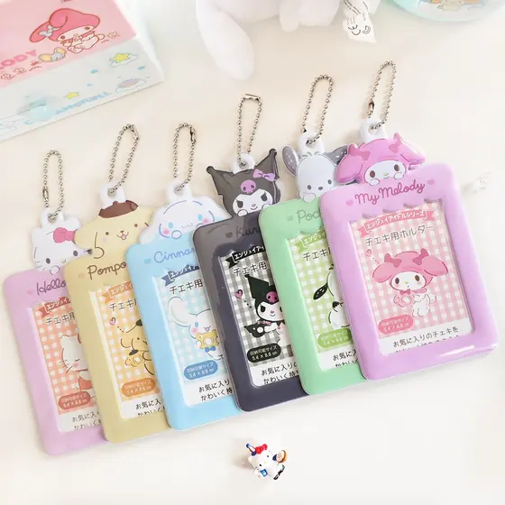 Porta-Cartões Sanrio 1pc Kpop Photocard Chaves Mangas Fotográficas Protetor De Bancários