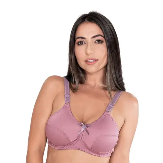 Kit 4 Sutiã Reforçado Alta Sustentação Regulagem Soutien Sem Bojo Alça Feminino Confortável Moda