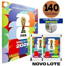 Álbum Oficial Copa Do Mundo FIFA 2026 Brochura + 7/21/35/70 Figurinhas Pacotes Colecionáveis Originais + Brinde Capa