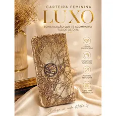 Carteira Feminina Luxo Texturizada – Elegância e Sofisticação no Seu Dia a Dia