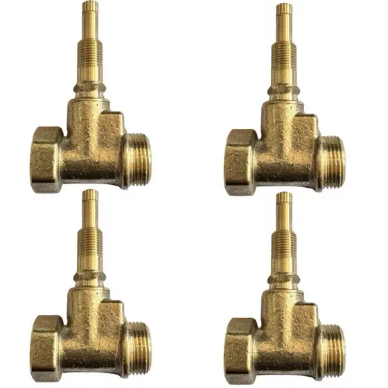 Combo 4 Bases de Registro Chuveiro Banheiro 1416 3/4 Metal