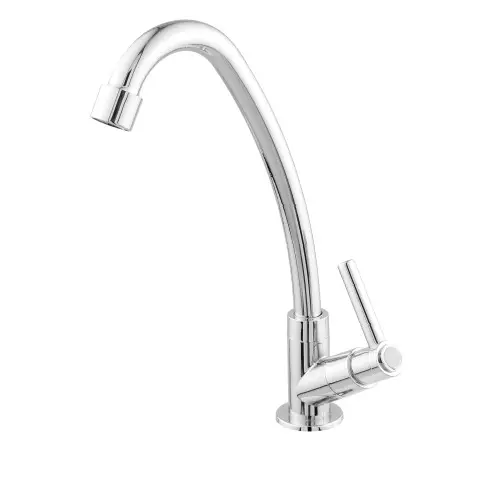 Torneira Cozinha Mesa Bica Alta 1/4 De Volta ABS Cromado 1168 C-72